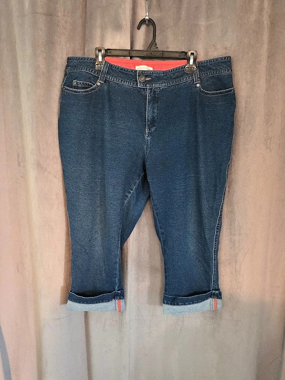 Coldwater Creek Cropped Jeans in Blue Waist W18